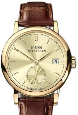 Watches - Switzerland Luxury Brand LOBINNI Seagull Automatic Mechanical Sapphire Men's Watches Waterproof Sub-dial Auto Date Clock L6013M-