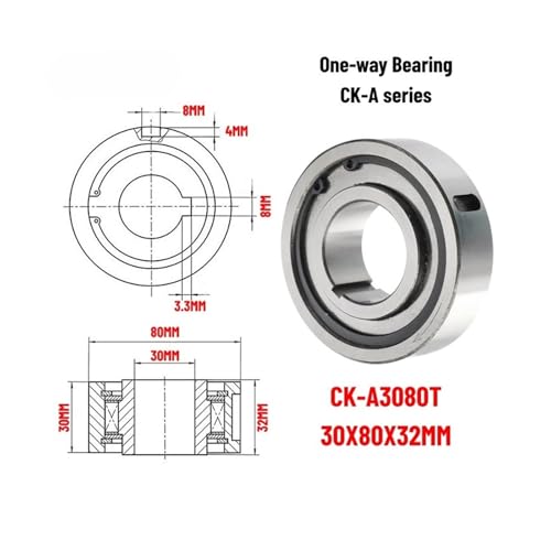 Roulement d'embrayage unidirectionnel CK-A3080T pour stopper l'inversion de rotation - 2
