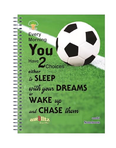 Image of amblitz Spiral Notebook | UnRuled | 200 Pages | A4 Size | 21 X 29.7 CM | 70 GSM Thick Paper | Notebook for Student and Office