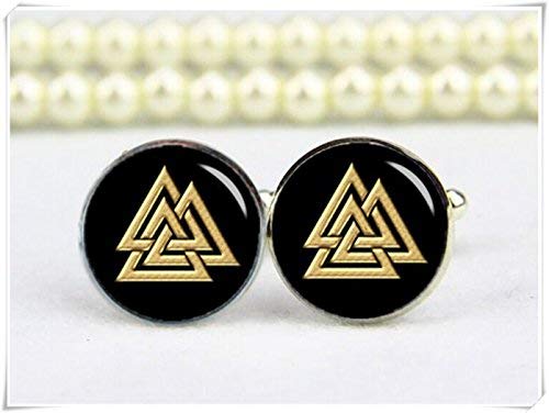 Gouden Driehoek manchetknopen, Driehoek manchetknopen, bruidegom manchetknopen - Image 3