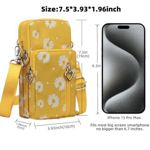 Image of JANKS Small Crossbody Bag for Women - Mini Phone Purses with Crossbody Strap and Wallet - Nylon Arm Bag