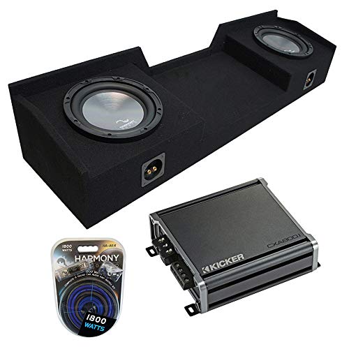 Harmony Audio Bundle A122 Compatible with GMC Sierra Ext Cab Truck 1999-2006 Dual 12
