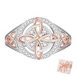 Design bicolore élégant : fabriquée avec des nœuds en cuivre de haute qualité, cette bague présente une belle esthétique bicolore complétée, ce qui en fait un accessoire élégant et significatif.