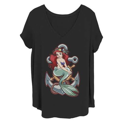 Chemise Disney Ancre pour Femme en coton léger au style marin décontracté