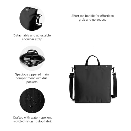 Image of DailyObjects Pivot Top Handle Tote Bag for Girls and Women|Fits 13 /14 inch Laptop /Macbook Pro /Air|Lightweight| Stylish Bag| For Office /Daily Use /Travel|Organisational Pocket|Ladies Shoulder Bag