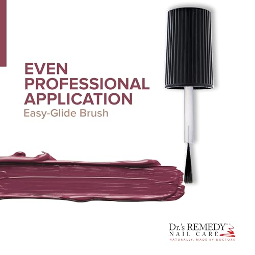 Dr’s Remedy 3 Pack Nail Polish Kit, ANNIVERSARY Kit, All Natural Enriched Nail Strengthener Non Toxic and Organic - BRAVE Berry/TOTAL Two-in-One Glaze/RESILIENT Rose