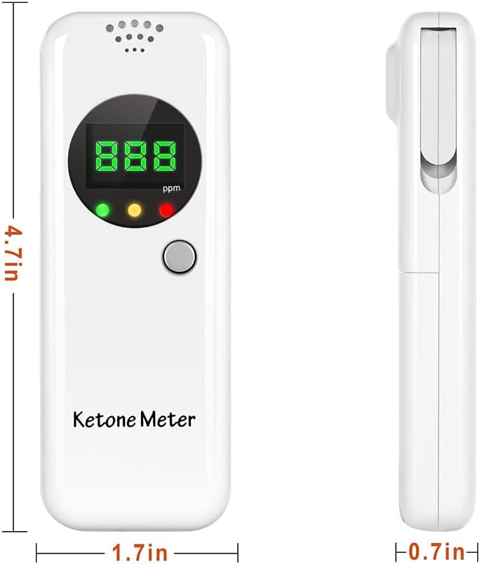 Ketosis Breath Meter, Digital Ketone Breath Analyzer for Weight Management with 10pcs Mouthpieces