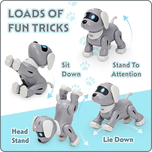 TEVO Robot Dog - Remote Control Dog Toy For Kids - Dancing, Singing, Smart Stunt Dog - Interactive Robotic Pet For Boys or Girls Age 3 + - Image 4