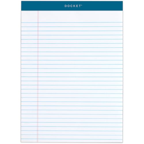 TOPS Docket Writing Pads, 8-1/2