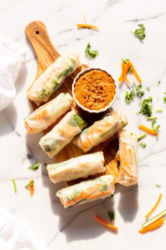 Image of Meishi Vietnamese Gluten Free Spring Rice Paper Roll | 100g | 16 cm | Edible Rice Paper Sheets | Spring roll Wrapper