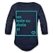 Spreadshirt Cadeaux de bébé Personnalisables Créez Votre Propre Design avec Photo et Texte Body Bébé Bio Manches Longues, 9-12 Mois, Marine foncé