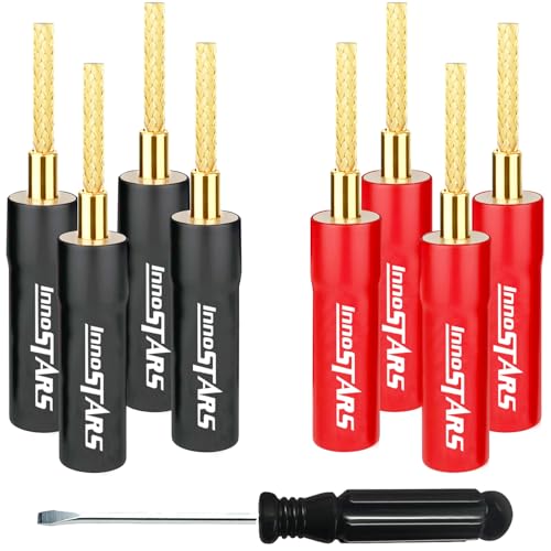 Conectores Flex Pin Banana (8 Pzas) 24K Oro miniatura 1