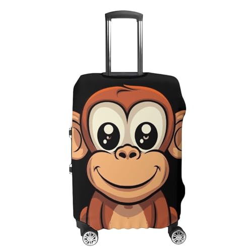 Cartoon Monkey Printed Luggage Cover Protector, Fits 18-32 Inch Luggage4