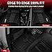 LASFIT Floor Mats Custom Fit for Audi Q5 SQ5 2018-2025(Include Q5/SQ5 Sportback 2021-2025), All-Weather Protection TPE 1st & 2nd Row Car Liners for Audi Accsessories, Odor-Less Easy to Clean, Black