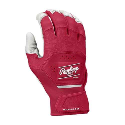 Image of Rawlings | Workhorse Baseball Batting Gloves | Adult Sizes | Multiple Colors