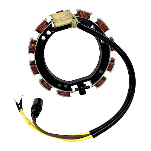 GOTBITOU Stator For Johnson Evinrude 173-3536 583340 583536 763767 Outboard 65/80 JET 85,88,90,100,112,115 HP 9-Amp 4-Cylinder 2-Stroke 1988-1998