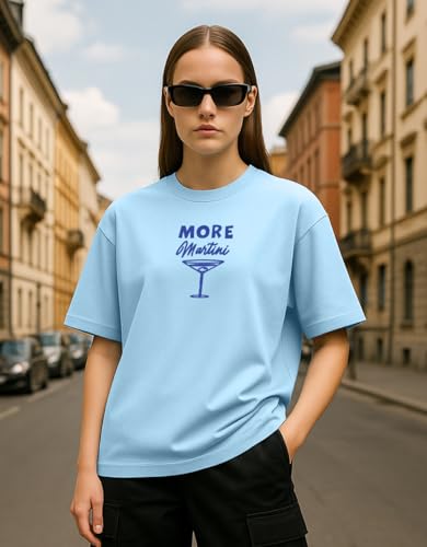 Image of Cotton Blend Oversized Baggy Fit Drop Shoulder Graphic Printed Half Sleeve T-Shirt Combo for Women (Pack of 3) (Sizes: S to 2XL)
