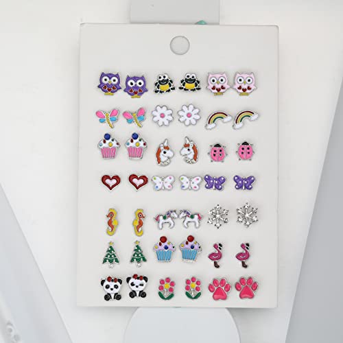 20 Pairs Hypoallergenic Stud Earrings Set for Girls Jewelry Gifts for Girls Kids Women2