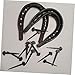 Happyyami 100pcs Professional Horseshoe Nails Iron Hoof Nippers Rear Brake Pads Compact Horse Equipment