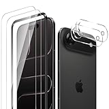 【4枚入り】For iPhone 17 Air/iPhone Air ガラスフィルム （2枚）+カメラフィルム（2枚）指紋防止 iPhone 17 Air/iPhone Air フィルム salywin 9H硬度 衝撃保護 透明感良し 撥水撥油 気泡ゼロ 飛散防止 アイフォン Air/アイフォン 17 Air 用 画面保護フィルム + レンズ保護フィルム