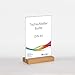 Produktbild Tischaufsteller Holz (Buche geölt) für DIN A5 mit glasklarem Acrylglas-Einschub