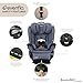 Evenflo Revolve360 Extend All-in-One Rotating Car Seat with Green & Gentle Fabric (Travertine)