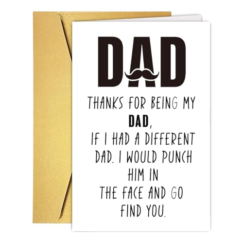 Hilarious Dad Birthday Cards Gift for Him,Funny Happy Fathers Day...