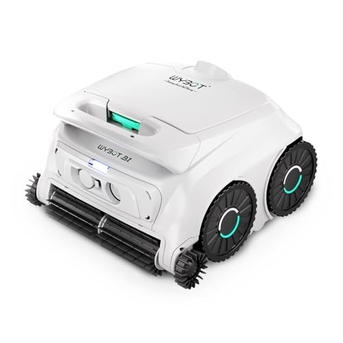 Image of WYBOT B1 Cordless Robotic Pool Vacuum Pool Cleaner Robot for Inground Pools | Quad-Roller Brushes for Edge Cleaning, Floor & Wall Coverage, High Obstacle Crossing, Lightweight, App Control