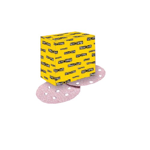 Flexovit 63642535529 Discos de Papel, Velgrip P37C, 80 Grano, 9 Hoyos, 125 mm Diámetro, Set de 100