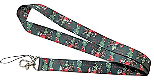 Dijkoo Merry Christmas Villain Themed Cosplay Id Holder Lanyard Keychain