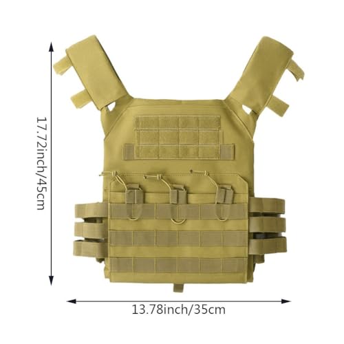 Chaleco de placa MOLLE ajustable con camuflaje para evitar la fatiga en combate 3