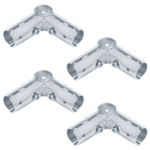 Fanmao 4 Sets 90 Degree Pipe Clamp Connectors for 1