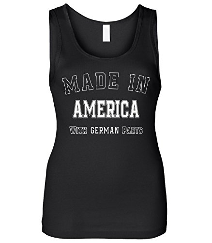 Cybertela Women's Made in America Slim Fit Tank Top Black XL