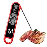 Thermomètre Culinaire Numérique, Sonde Rotative à 180°, Mesure Température Aliments (-50~300°C),Sonde Temperature Cuisine, Aimant & Trou de Suspension, Idéal pour Cuisine, Grill, Four, Frigo