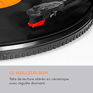AUNA TT-Play SE - Platine, Haut-parleurs stéréo : 20 Wmax, Bluetooth, 33/45/78 TR/Min, entraînement par Courroie, Micro… – Image 6