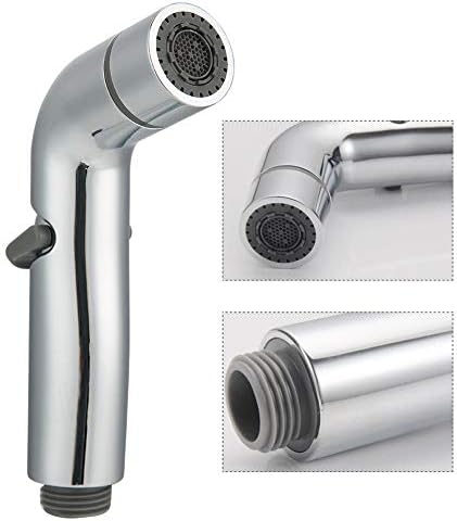 Handheld Bidet Sprayer for Toilet-Adjustable Water Pressure Control with Bidet Hose for Feminine Wash, Stainless Steel Brushed Cloth Diaper Bidet Toilet Sprayer