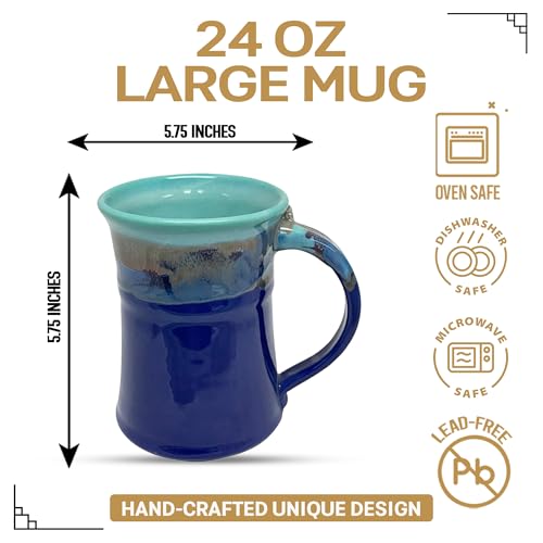 Clay in Motion Large Mug Mystic Water Blue Teal miniatura 2