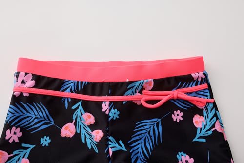 Image of Akokvlar Girls Two Piece Bathing Suit Swimsuit Tankini Swimwear with Boyshort