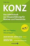 konz steuertricks 2019 pdf  Konz Rentner: Das Arbeitsbuch zur Steuererklärung für Rentner und Pensionäre. Mit den besten Steuertipps. Mehr Wissen. Mehr Geld. Konz. 2023 / 24. Für ...  2023 / 24. Für Ihre Steuererklärung 2023