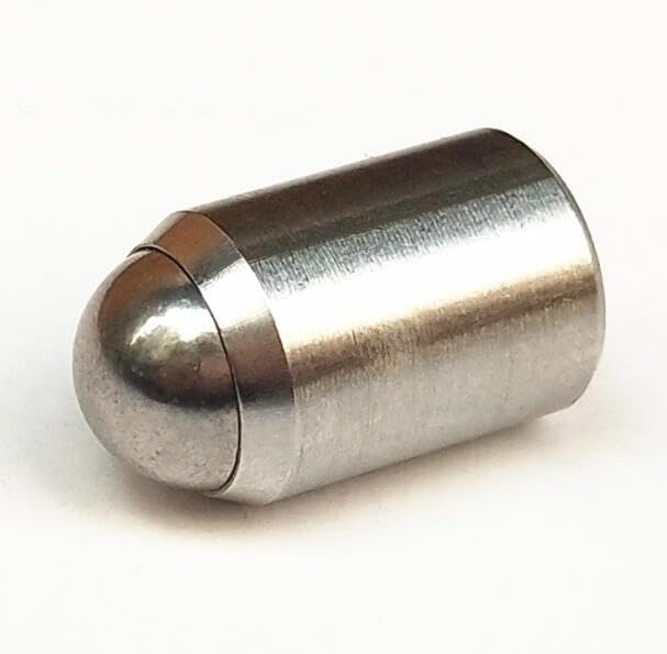 Generic M2 M3 M4 M5 Ball plunger smooth body ball spring plunger stainless steel positioning beads 2.5/3/4/5/6mm length 10pcs - (Length: M5 x 6mm)