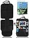 Leo&Ella Car Seat Protector + Backseat Organizer with Ipad & Tablet Holder, Durable & Waterproof Back Seat Covers, 5 Pocket Storage Organizer & Child Kick Mat Protector - Best Baby Travel Accessories