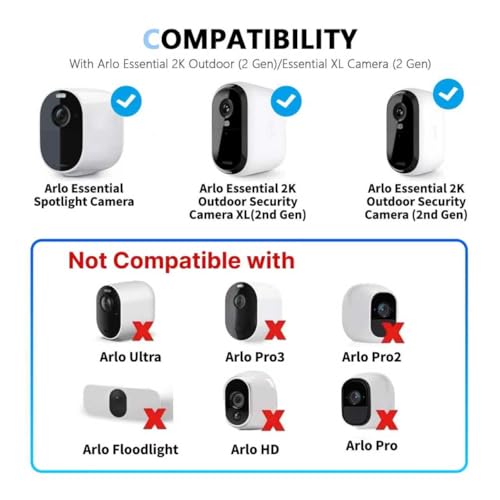 Chargeur solaire Arlo Essential 2K Outdoor 2 génération câble Type C 7W