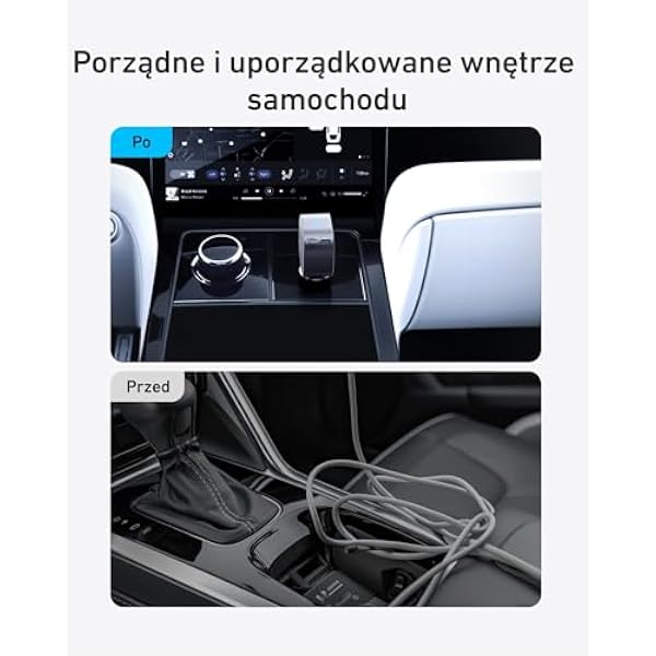 Автомобильное зарядное устройство Anker USB-C 75W, ультракомпактное, со встроенным выдвижным кабелем, быстрая зарядка для iPhone 16/15, MacBook Pro/Air, iPad, Galaxy, AirPods.