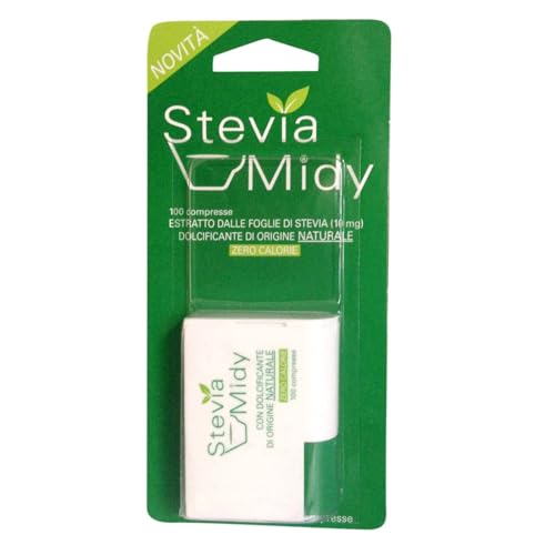 Esi Stevia Midy | Natural Sweetner Extracted From The Leaves Of Stevia | No-Calorie Mix | 100 Tablets