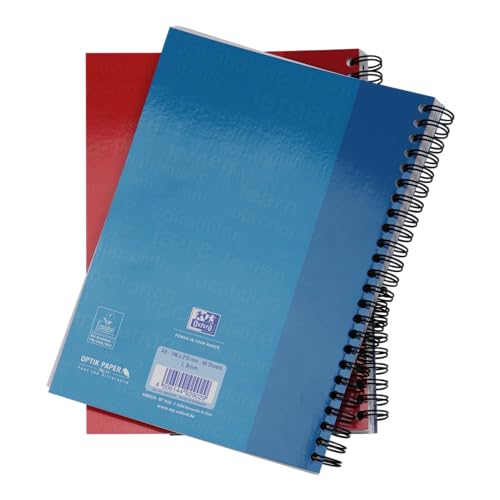 Oxford 100102191 Vokabel-Coach Schule A5+ Vokabel-Collegeblock 2 Spalten - clever Vokabeln lernen - Zufallsfarbe, kein Farbwunsch möglich - Vokabelheft Ringblock Spiralblock (Packung mit 2)