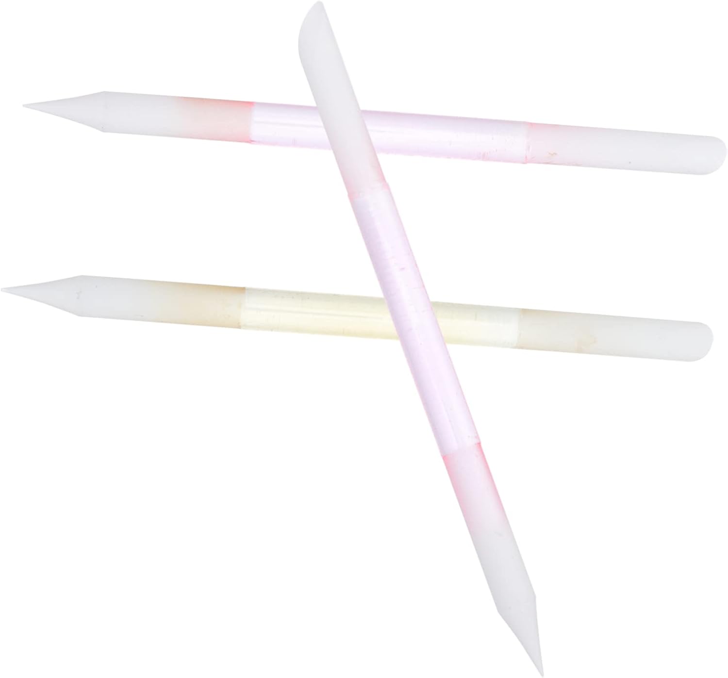 Luxshiny 3pcs Glass Nail Files Manicure Polishing Tools Fingernail Care Sand Nail File Lightweight Portable for Home Salon Use Random Color