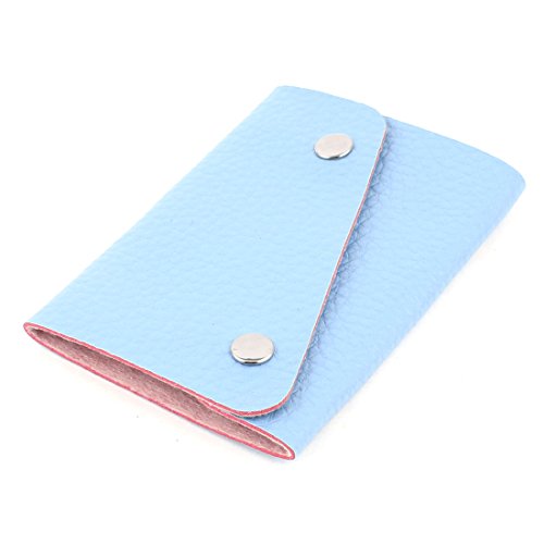 Ruilogod Faux Leather ID Bank VIP Post Card Holder Handbag Organizer Blue (id: 850 a65 de2 8dd a40