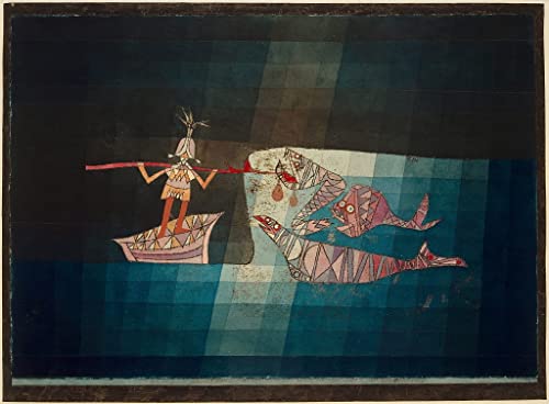 Scène de bataille de l'opéra fantastique Paul Klee toile déco salon
