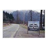 Twin Poster Peaks 75 Leinwandposter, Wandkunst, Dekordruck, 