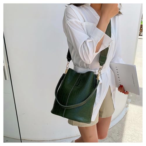 Image of Women Hobo Shoulder Bag, Crocodile Pattern Handbags Large Capacity Crossbody Bag